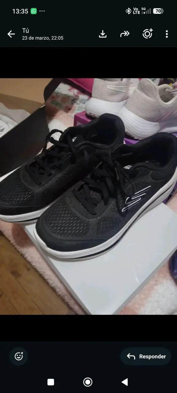 Zapatillas deportivas Skechers negras - 2