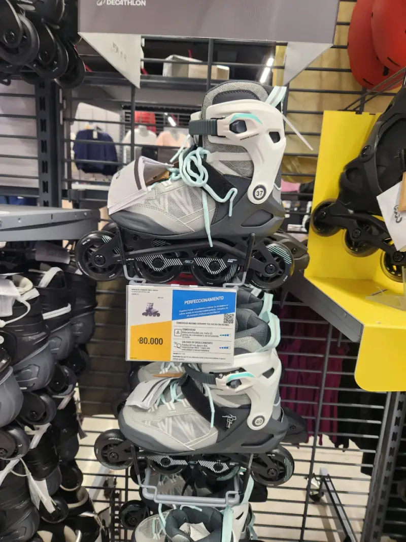 Patines en línea Decathlon gris y blanco