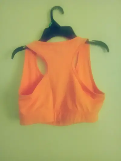 Top deportivo naranja para mujer - miniatura 3