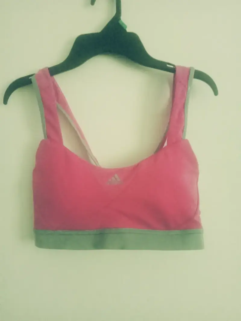 Top deportivo Adidas rosa para mujer - 1