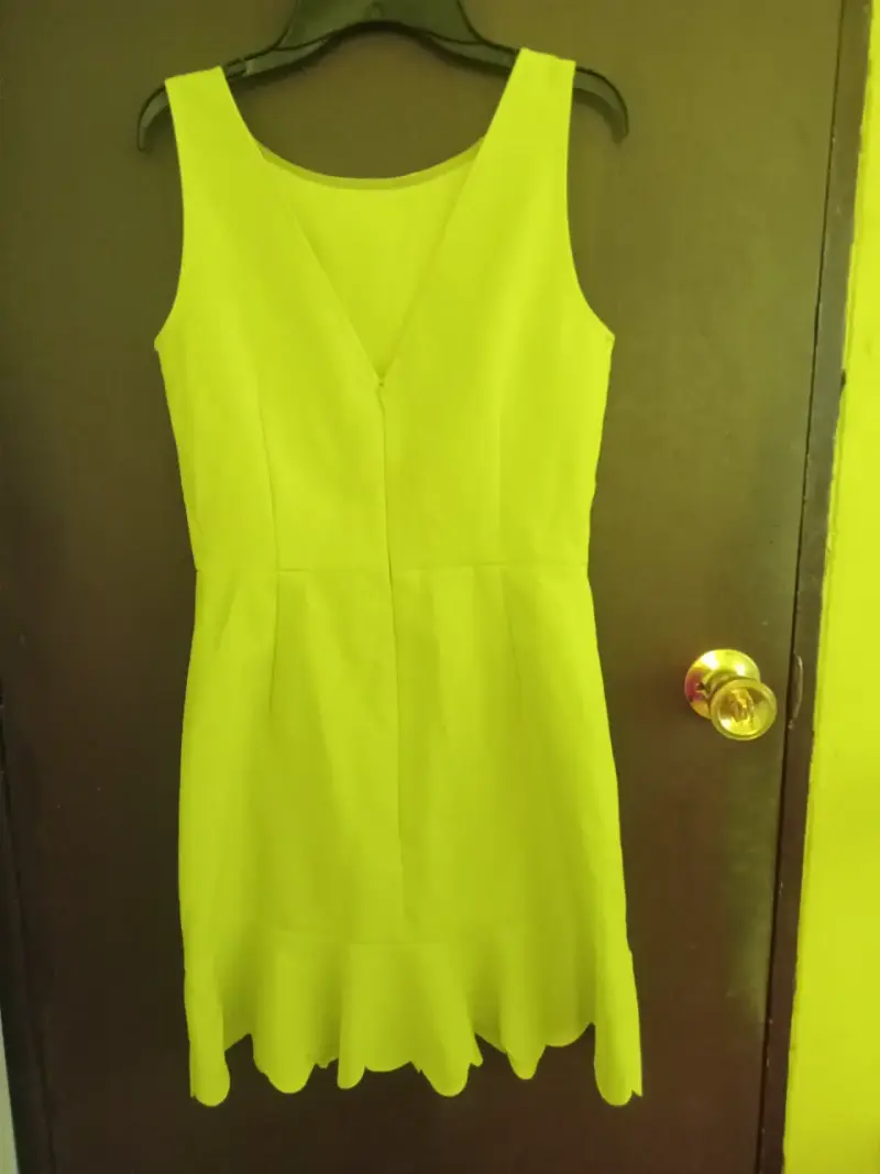 Vestido amarillolimón sin mangas elegante - 2