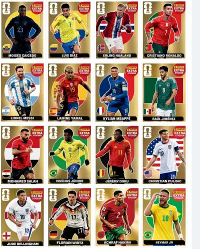 Extra stickers mundial 2026 alternativos - miniatura 1