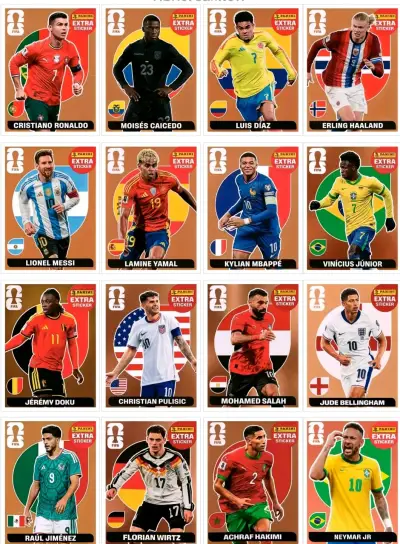 Extra stickers mundial 2026 alternativos - miniatura 3