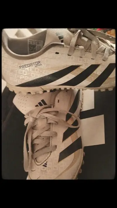 Zapatillas de fútbol Adidas Predator blancas - miniatura 2