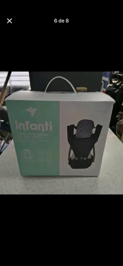 Arnés portabebé Infanti gris - miniatura 1
