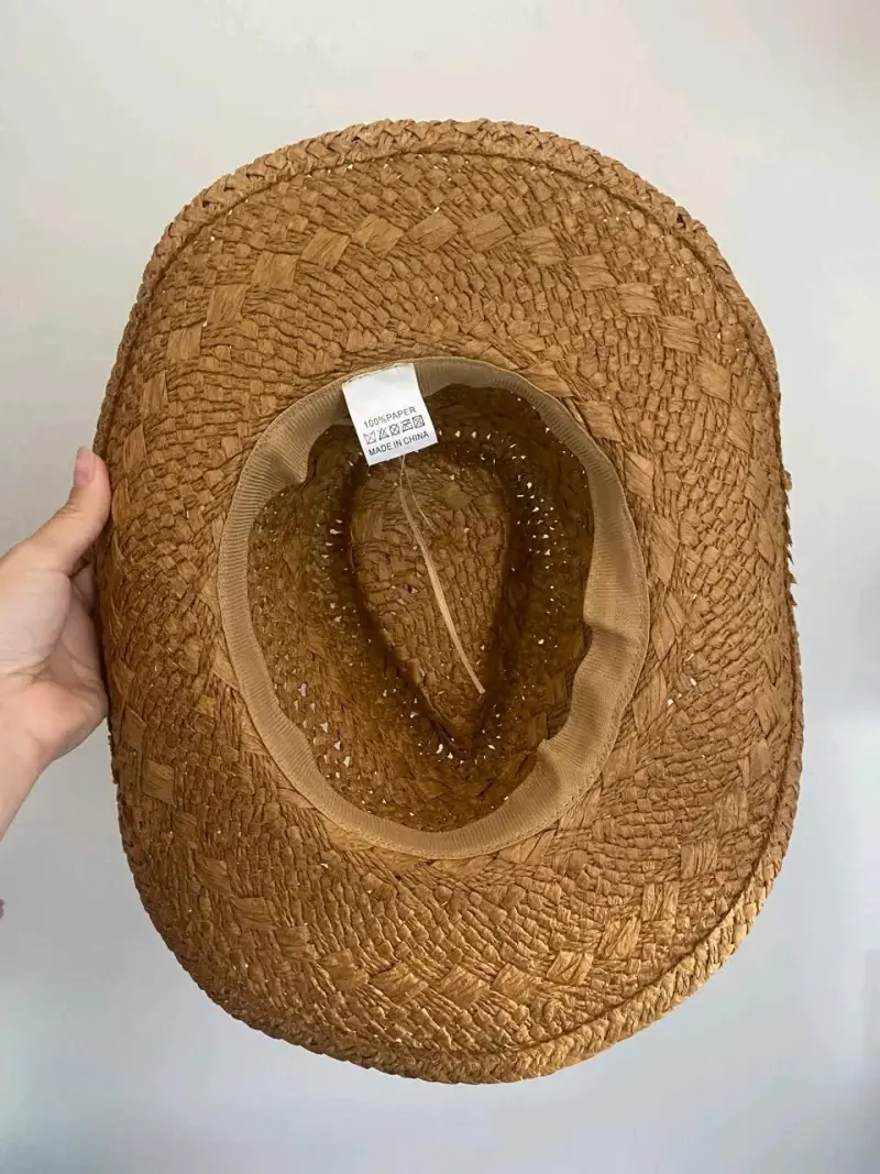 Sombrero vaquero de paja con conchas - 3