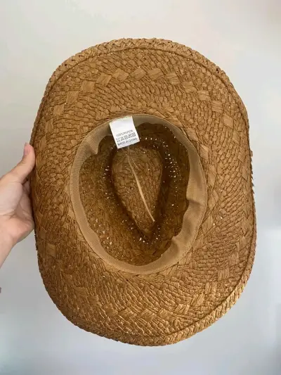 Sombrero vaquero de paja con conchas - miniatura 3
