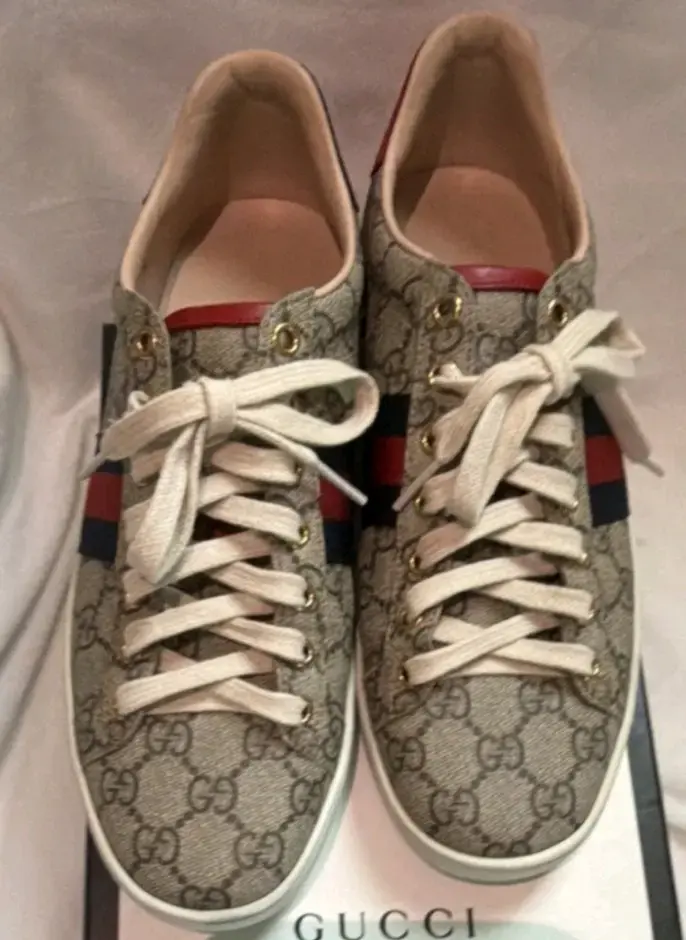 Zapatillas Gucci ACE GG Supreme Beige. - 2