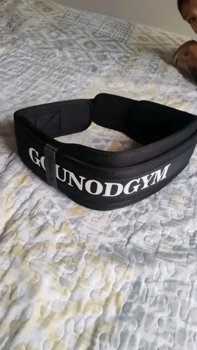 Cinturón de levantamiento GounodGym negro - miniatura 1