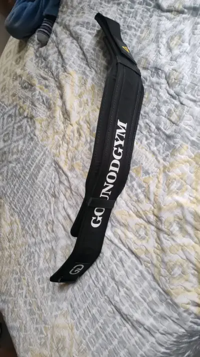 Cinturón de levantamiento GounodGym negro - miniatura 3