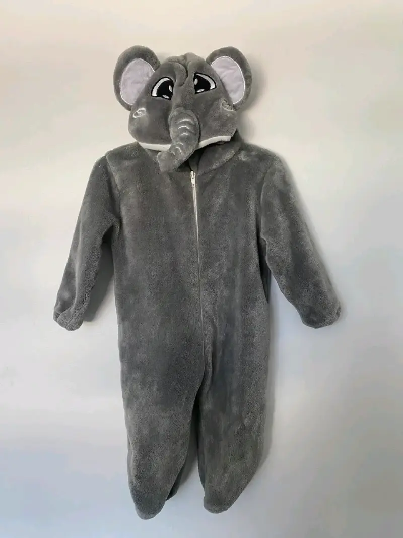 Disfraz de elefante para niño gris - 1