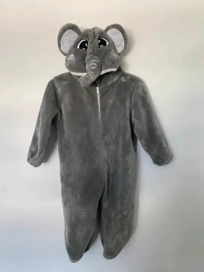 Disfraz de elefante para niño gris - miniatura 1