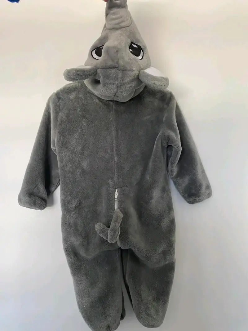 Disfraz de elefante para niño gris - 2