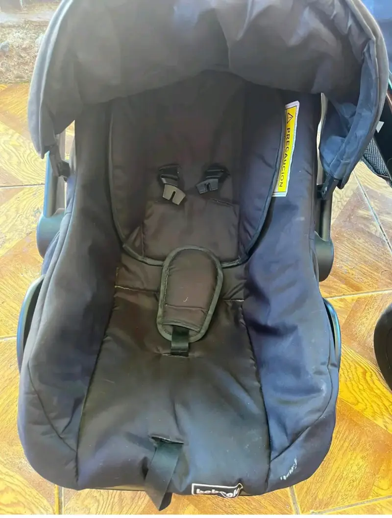 Coche de bebé Bebeglo con moisés negro - 4