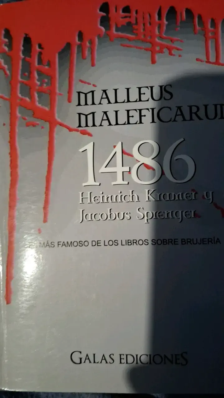 Libro Malleus Maleficarum 1486 edición Galas