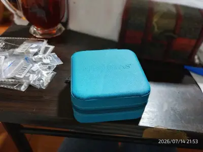 Joyero organizador portátil azul - miniatura 2