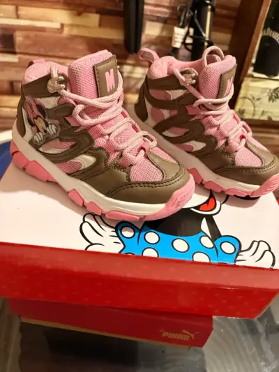 Zapatillas infantiles Minnie Mouse rosadas - miniatura 1