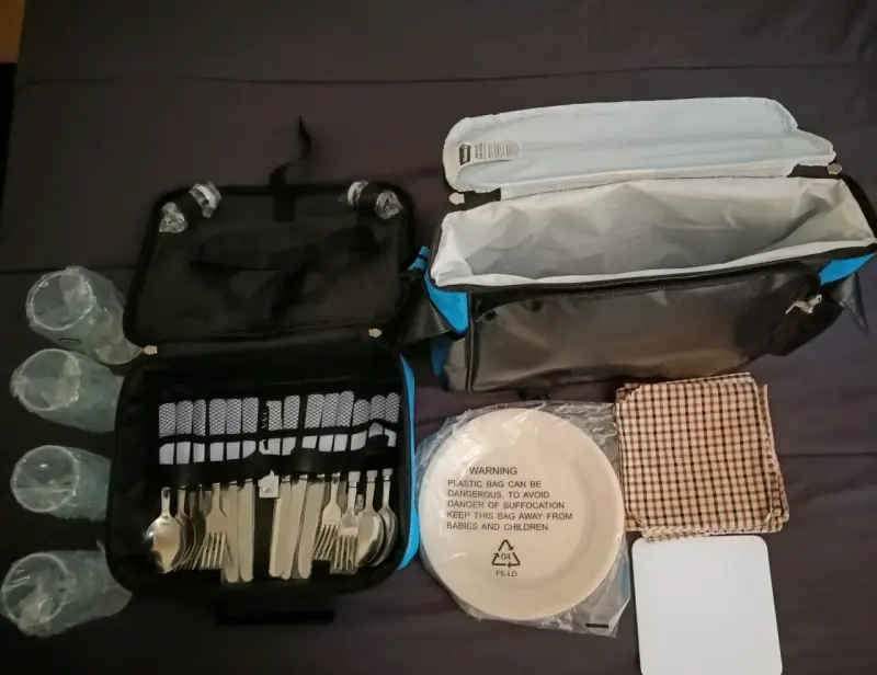 Bolso cooler klimber con accesorios camping - 2