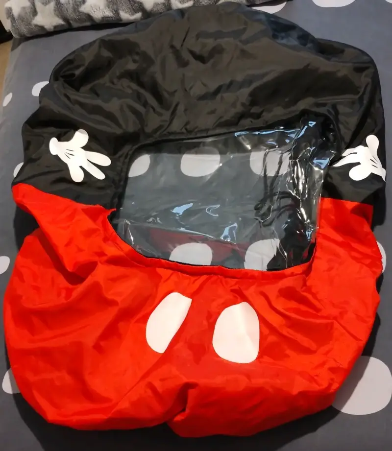 Capa de lluvia para coche de bebé temática Mickey