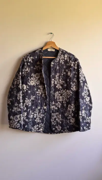 Chaqueta Mango talla M acolchada azul para mujer - miniatura 1