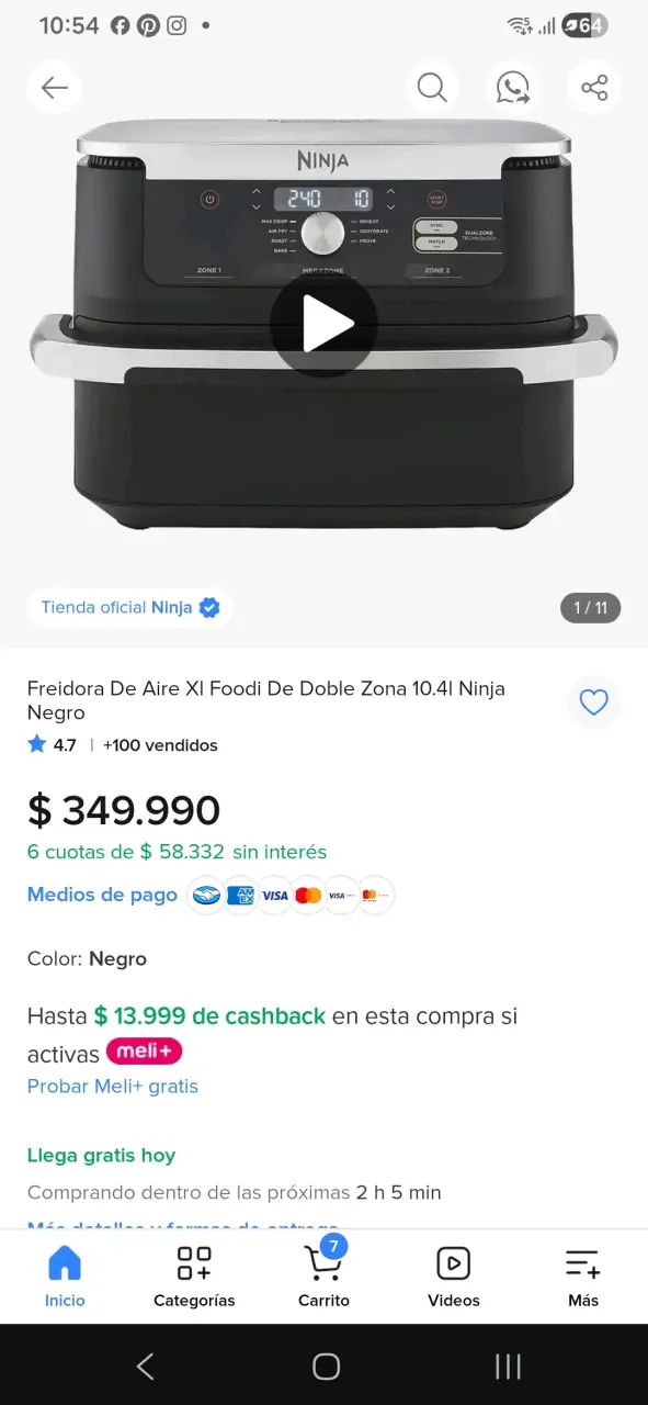 Freidora de aire Ninja Foodi MAX XL - 4