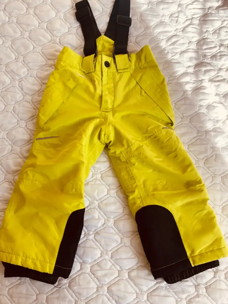 Pantalones de nieve amarillos para niños - 1