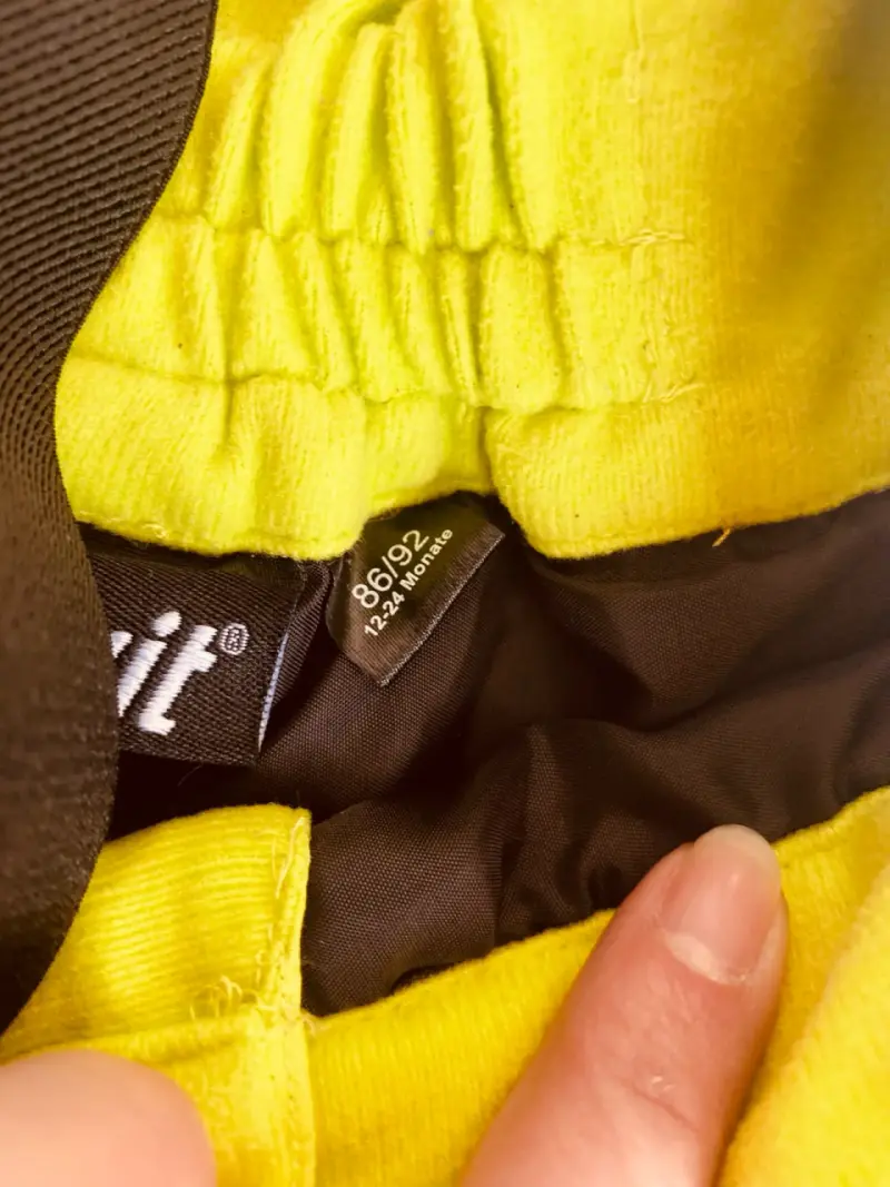 Pantalones de nieve amarillos para niños - 2