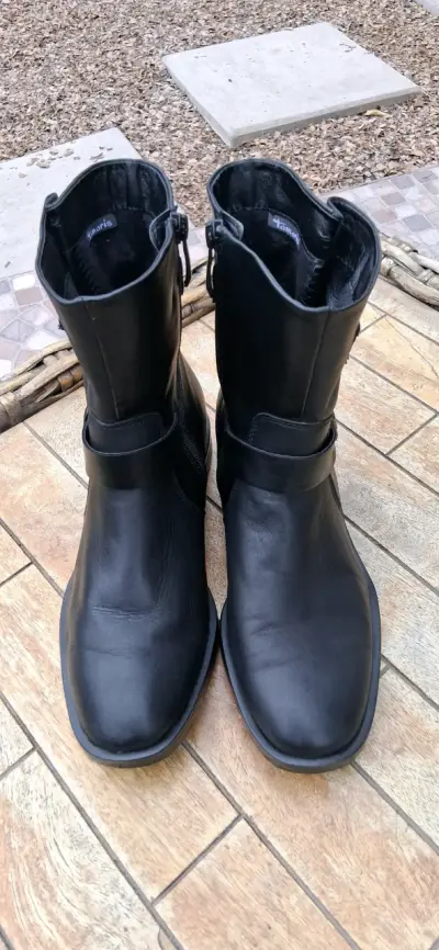 BOTINES BIKER TAMARIS CUERO - miniatura 4