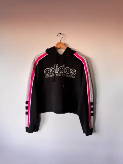Polerón Adidas Talla M/L negro con capucha - miniatura 1