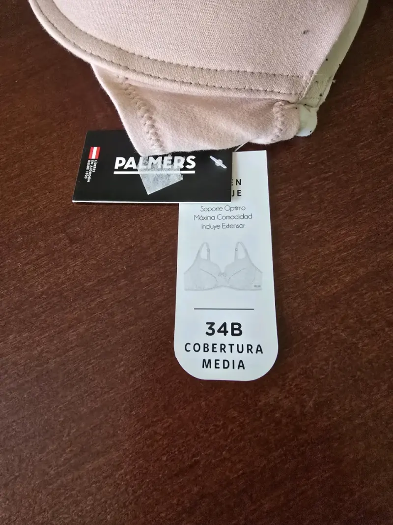 Pack sostén Palmers 34B rosado y estampado nuevos - 3