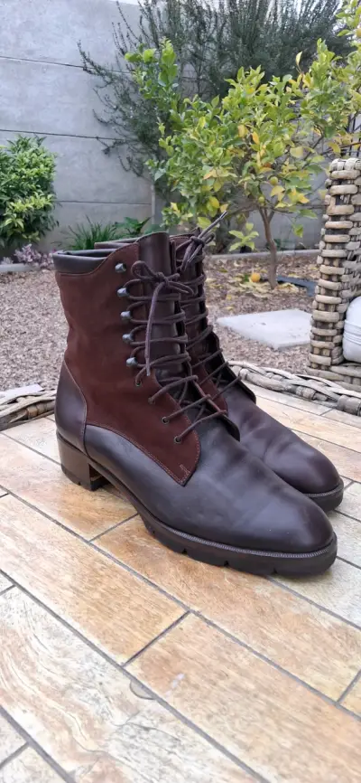 BOTINES ALTOS PAUL GREEN 100%CUERO 39 - miniatura 1