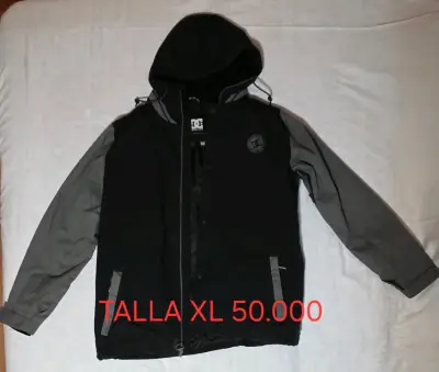 Chaqueta DC con capucha negra y gris - miniatura 1