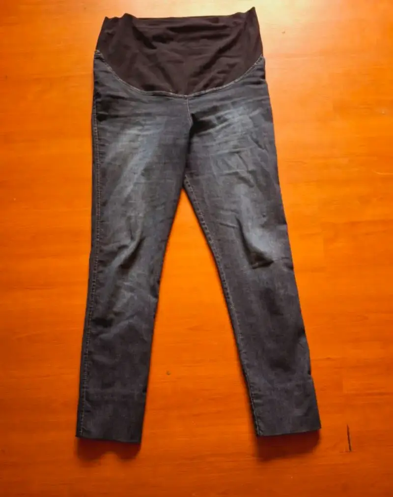 Jeans maternales azul oscuro