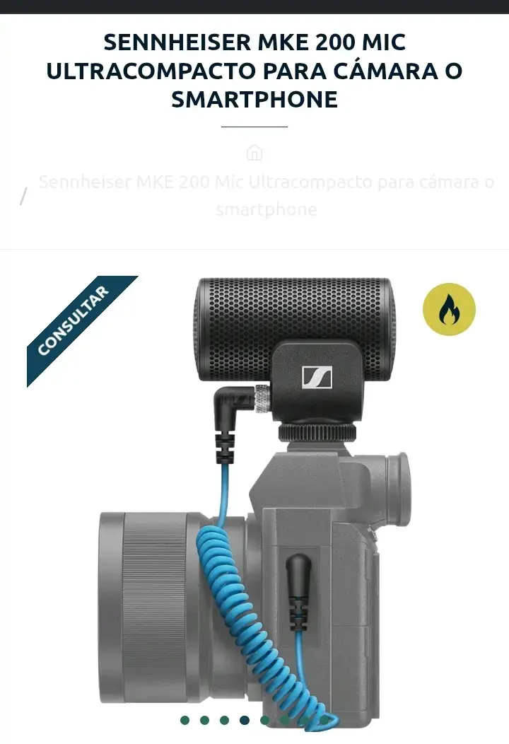Micrófono Sennheiser MKE 200 ultracompacto - 3
