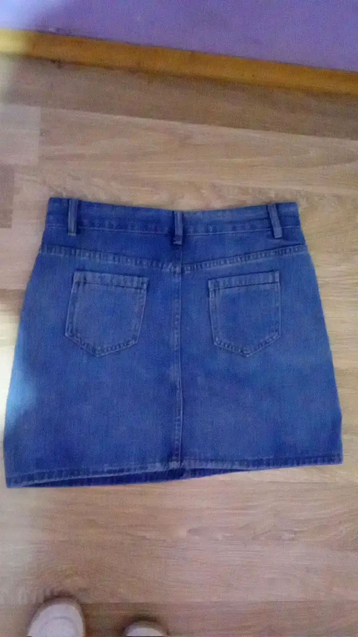 Falda de mezclilla azul casual - 2