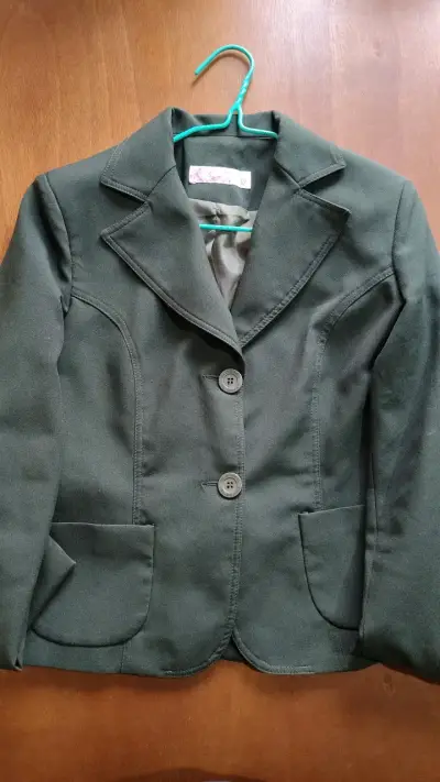 Blazer verde oscuro para mujer - miniatura 1