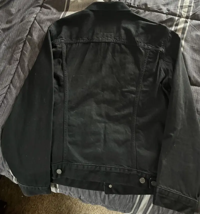 Chaqueta de mezclilla negra Levi's talla L - 2
