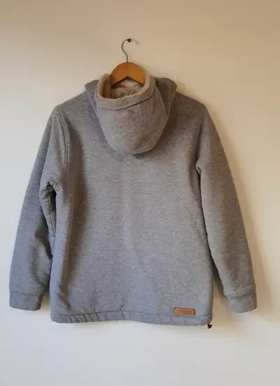 Polerón Raindoor talla S gris con capucha y cierre - miniatura 4