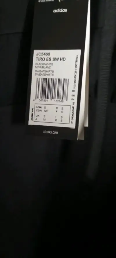 Polerón deportivo negro con capucha y logo - miniatura 3