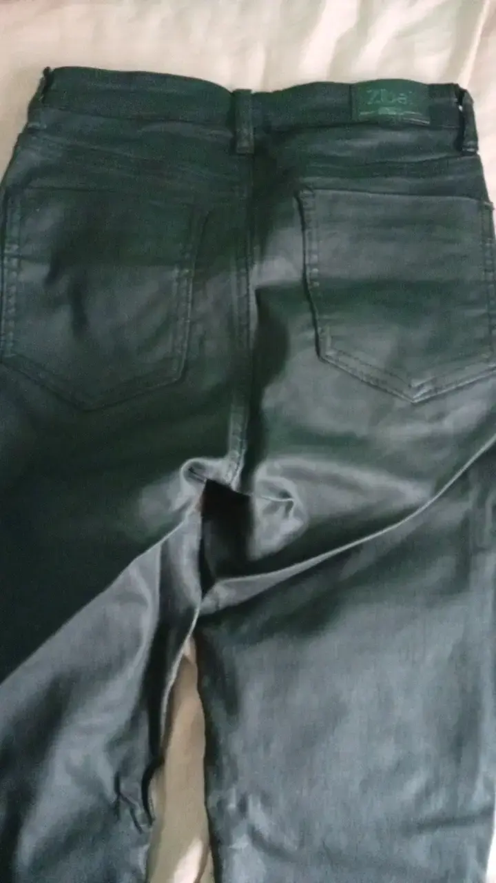 Pantalones de cuero negros MUJER - 3