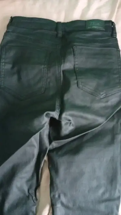 Pantalones de cuero negros MUJER - miniatura 3