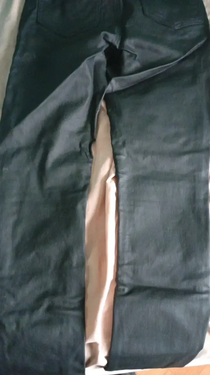 Pantalones de cuero negros MUJER - 4