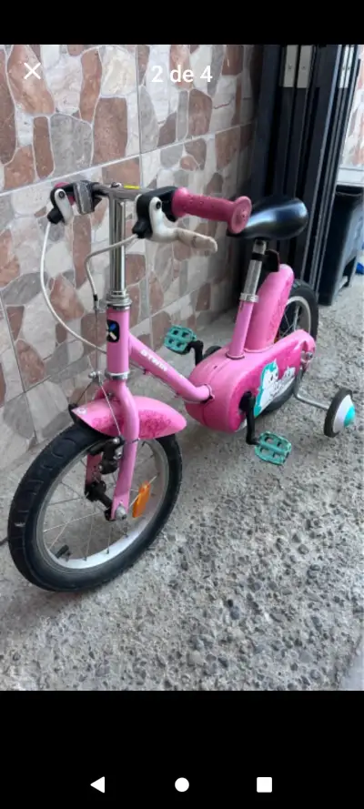 Bicicleta infantil Niña 14 pulgadas - miniatura 2