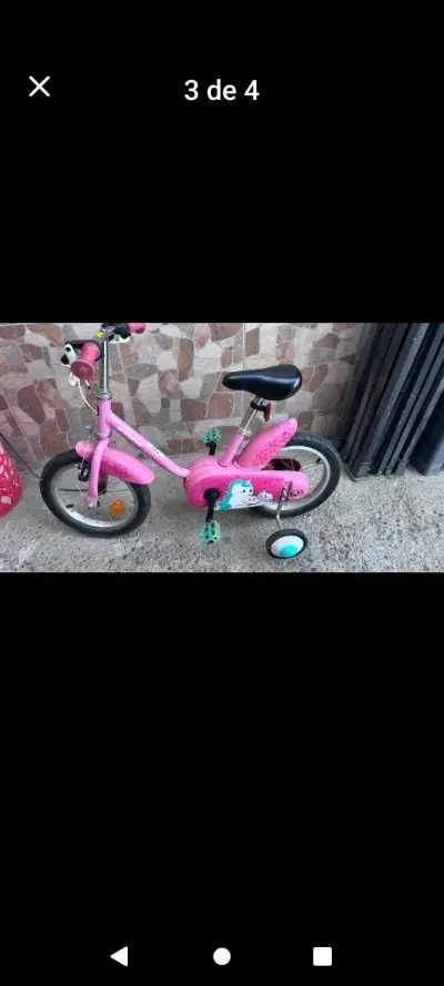 Bicicleta infantil Niña 14 pulgadas - miniatura 3