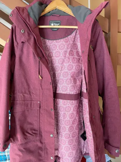 Parka Lippi mujer burdeos con capucha - miniatura 1