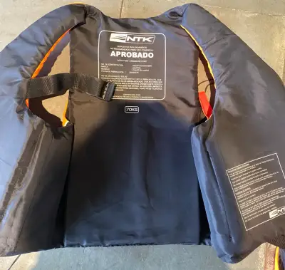 Chaleco salvavidas NTK aprobado 70kg - miniatura 1