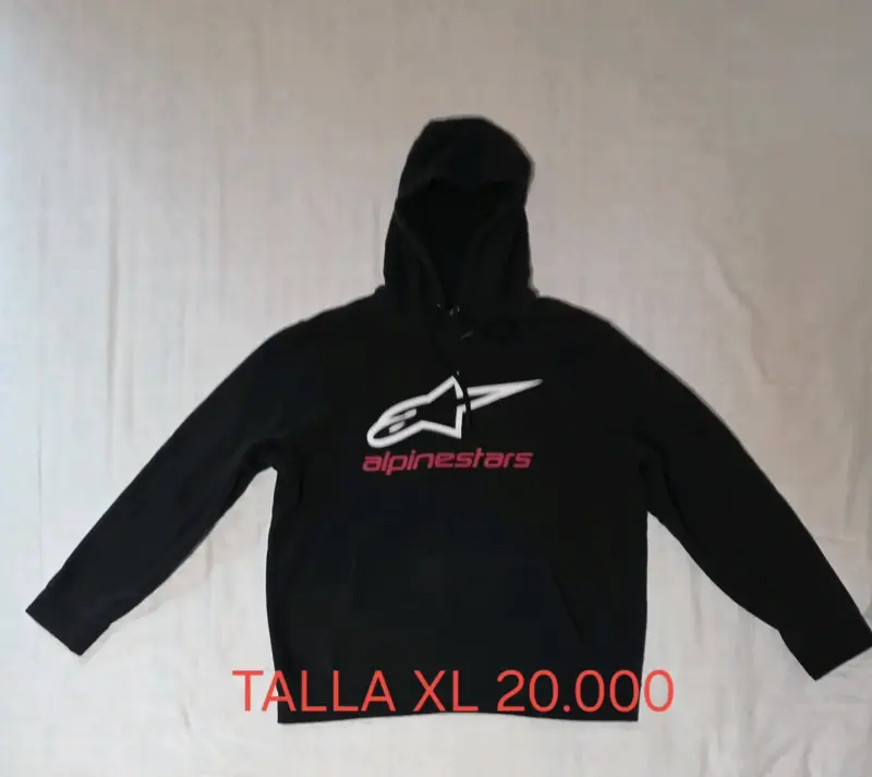 Polerón con capucha Alpinestars negro XL