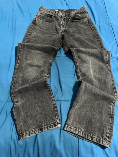 Jeans negros desgastados unisex! - miniatura 1