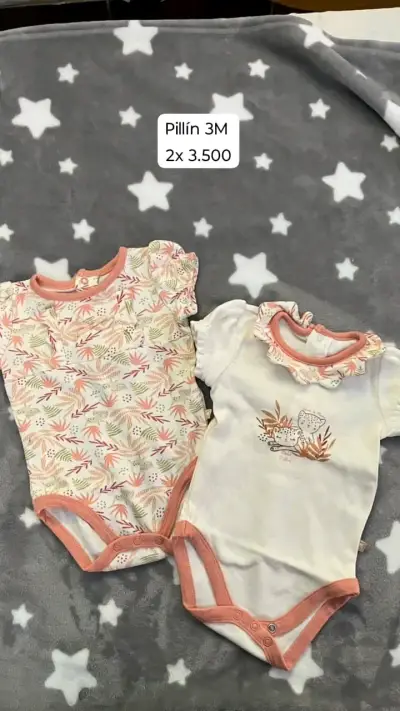 Conjunto bebé Ficcus 3M blanco y rosado - miniatura 4