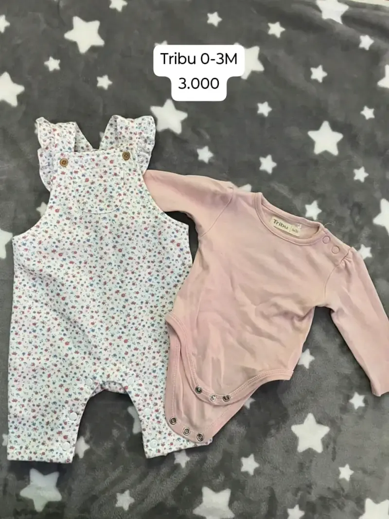 Conjunto bebé Ficcus 3M blanco y rosado - 6